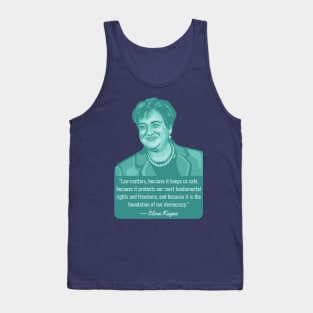 Elena Kagan Portrait and Quote Tank Top